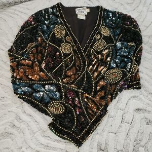 Beaded & Sequined Bolero Jacket